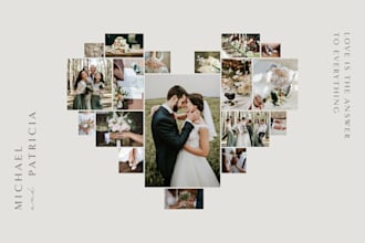create wedding photo collage