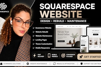 be squarespace expert for consulting website and ecommerce squarespace designer