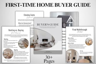 design real estate listing presentation, brochure, buyer or seller guide packet