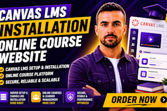 do canvas lms installation on your server, canvas lms online course website