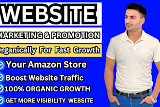promote and increase web product and google analytics seo website traffic amazon