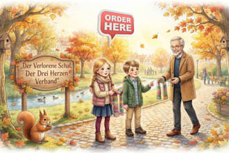zeichne aquarell buchillustration für kinderbuch und kinderbuchillustration