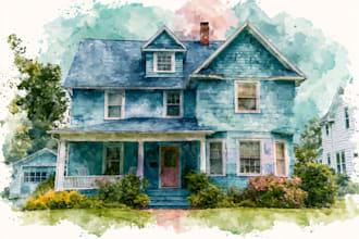 turn your home into watercolor painting