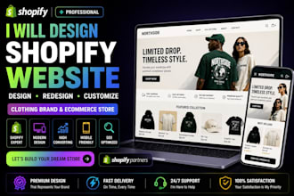 design fashion website, clothing, boutique, jewelry, fashion shopify website