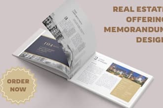 design property listing sales brochure, business information memorandum booklet