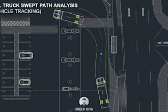 do civil 3d vehicle tracking autoturn swept path, parking and driveway analysis