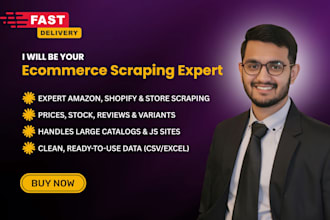 scrape ecommerce product data from amazon, shopify, and any store