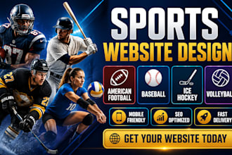 design american football website baseball ice hockey volleyball club academy