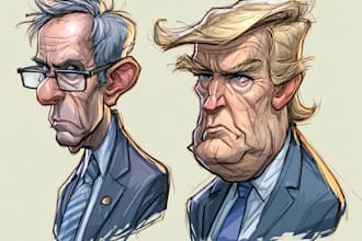 stunning digital political cartoon for political cartoon