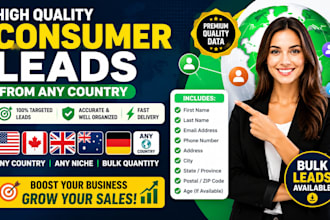 provide consumer leads from any country