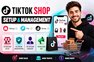 setup tiktok shop, fix tik tok dropshipping, tiktok shop manager tiktok shop ads