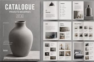 design printable and digital sale product catalog brochure, catalogue, lookbook
