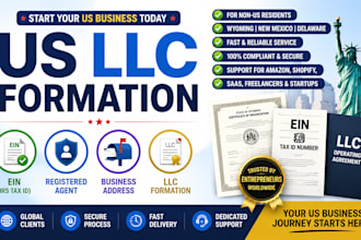 form US llc for non residents with ein, registered agent and business address
