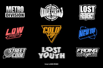design a custom urban logo for your streetwear brand