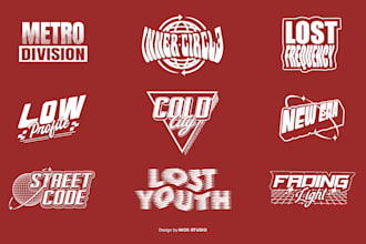 design a custom urban logo for your streetwear brand