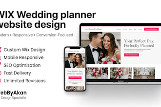 design wix wedding planner website for wix wedding planners event coordinators