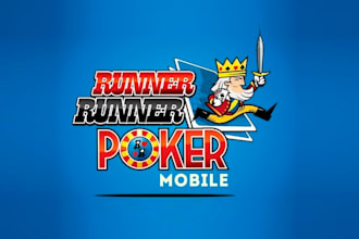 design sustainability runner poker brand logo