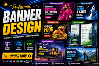 modern create banner design or add banner web banner