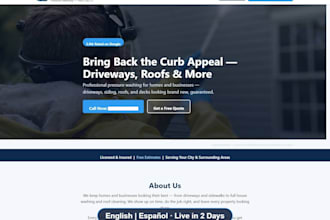 do web design landing page pagina web sitio web en espanol