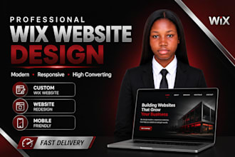design a modern wix website, redesign, clone or build your business site