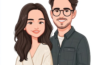 draw a cartoon caricature, logo, portrait, or avatar