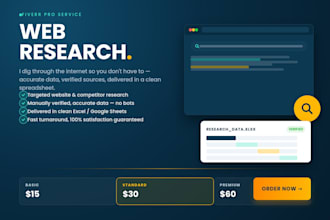 do deep web research and competitor market analysis