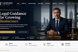 build squarespace corporate lawyer website for your business law firm
