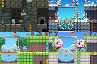do pixel art tile set 2d platformer rpg game map assets isometric pixel tilesets