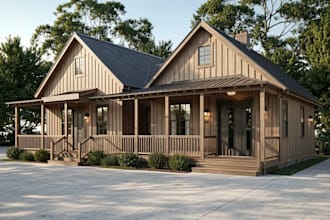3d design and render realistic interior, exterior