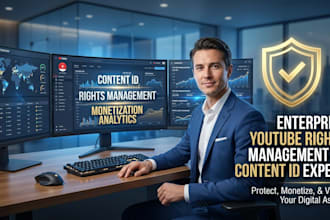 set up youtube cms, content id, mcn, and monetization professionally