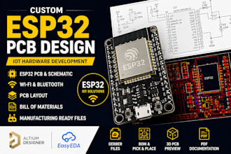 design custom esp32 pcb and iot hardware in altium or easyeda