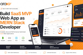 build a custom full stack saas mvp web application