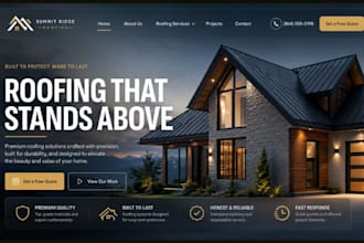design squarespace roofing website electrician website plumbing website