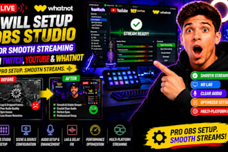 setup obs studio for smooth streaming on twitch youtube and whatnot