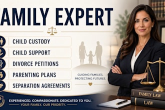 draft uncontested divorce, child custody, and family court documents