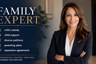 draft uncontested divorce, child custody, and family court documents
