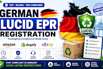 register german lucid packaging epr for amazon shopify and ebay sellers