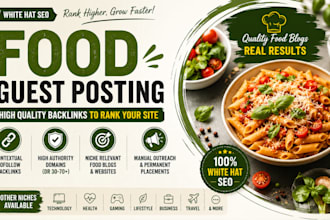 food guest posts to rank your website