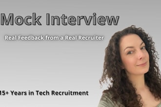 run a realistic mock interview with honest recruiter feedback