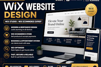build a professional wix website, wix studio or wix ecommerce store