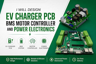 design ev charger pcb bms motor controller and power electronics
