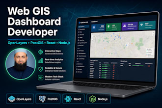 build a web gis application or mapping dashboard in react
