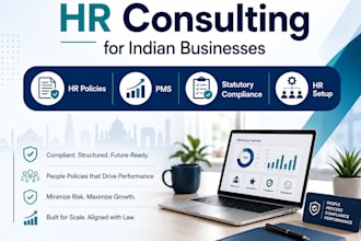 provide HR consultation, policies pms and statutory compliance support in india