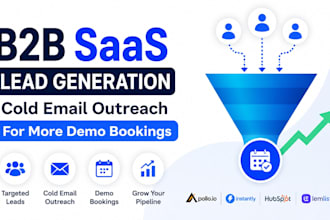 b2b saas lead generation, cold email outreach for more demo bookings
