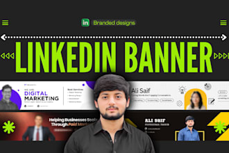 design professional linkedin banner and cover photo