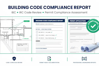 building code compliance report, ibc irc code compliance review