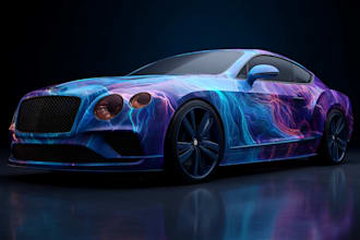 create a professional vehicle wrap design for your brand