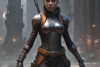 make uniqe sci fi , mecha, fantasy character design