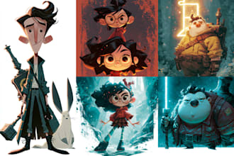 draw cartoon illustrations for you