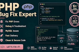 fix PHP and laravel bugs fast and professionally
